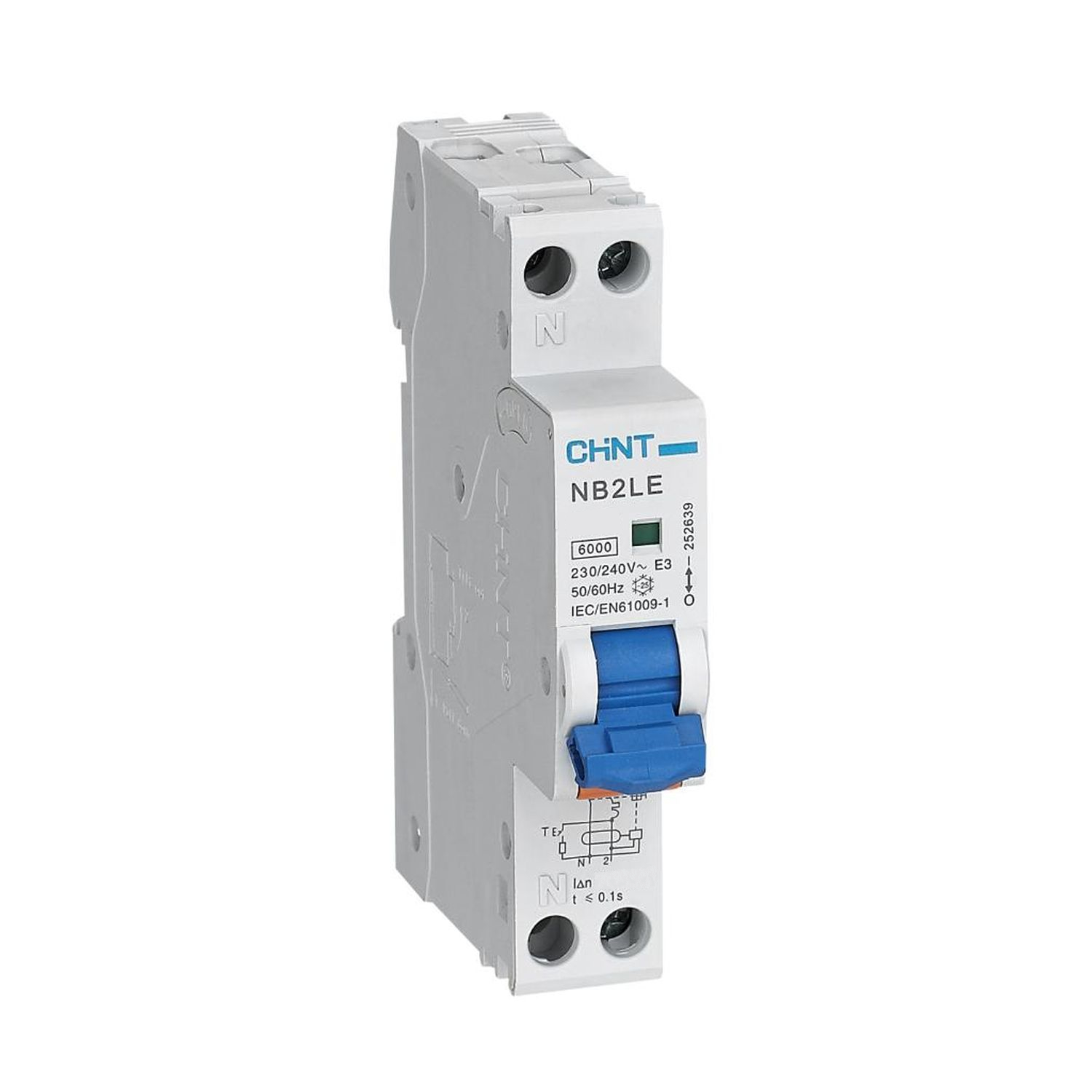 Диф. автомат NB2LE 1P+N 25A 30mA 1мод., х-ка С, электронный тип A, 6kA (R)