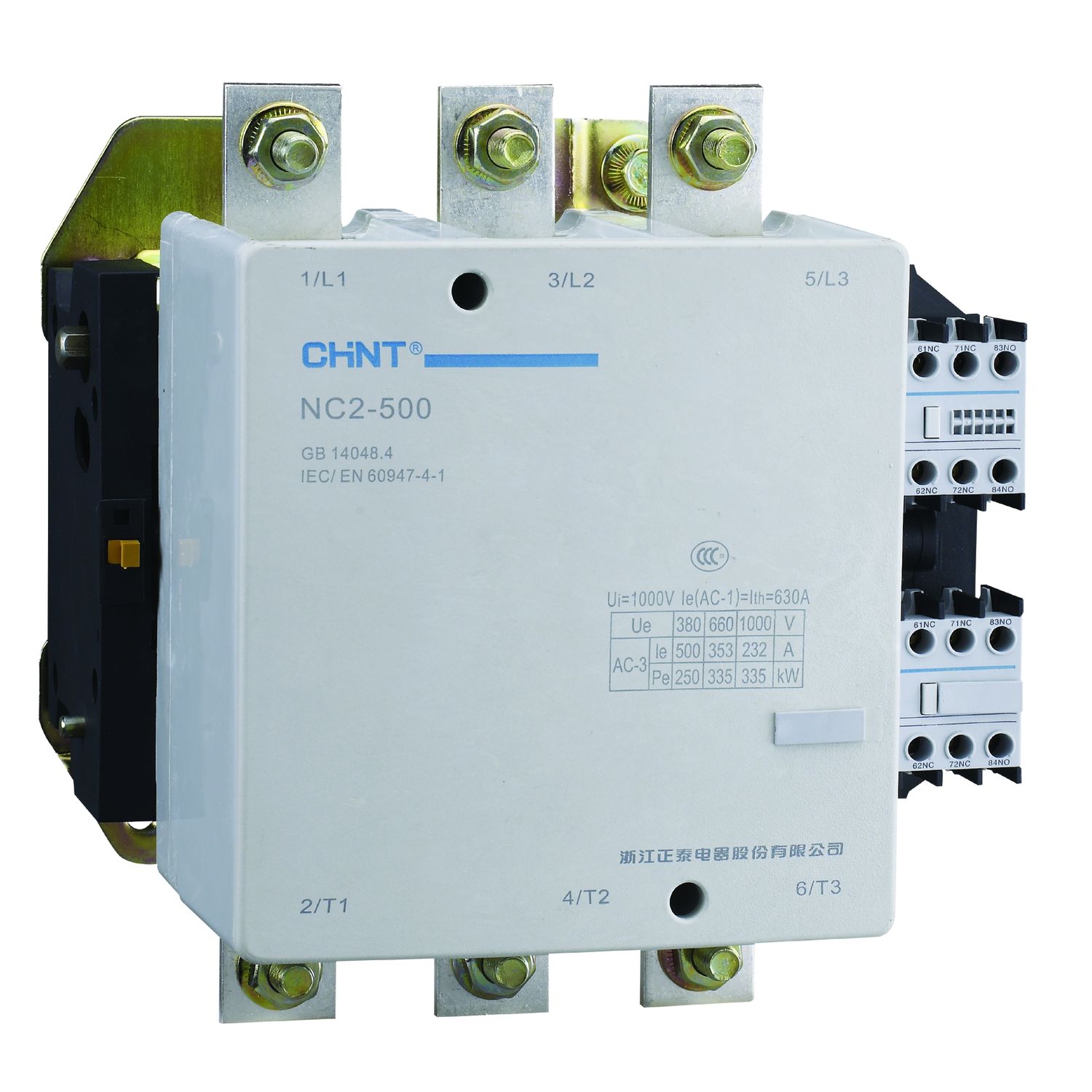Контактор NC2-500 500A 400В/АС3 50Гц (R)